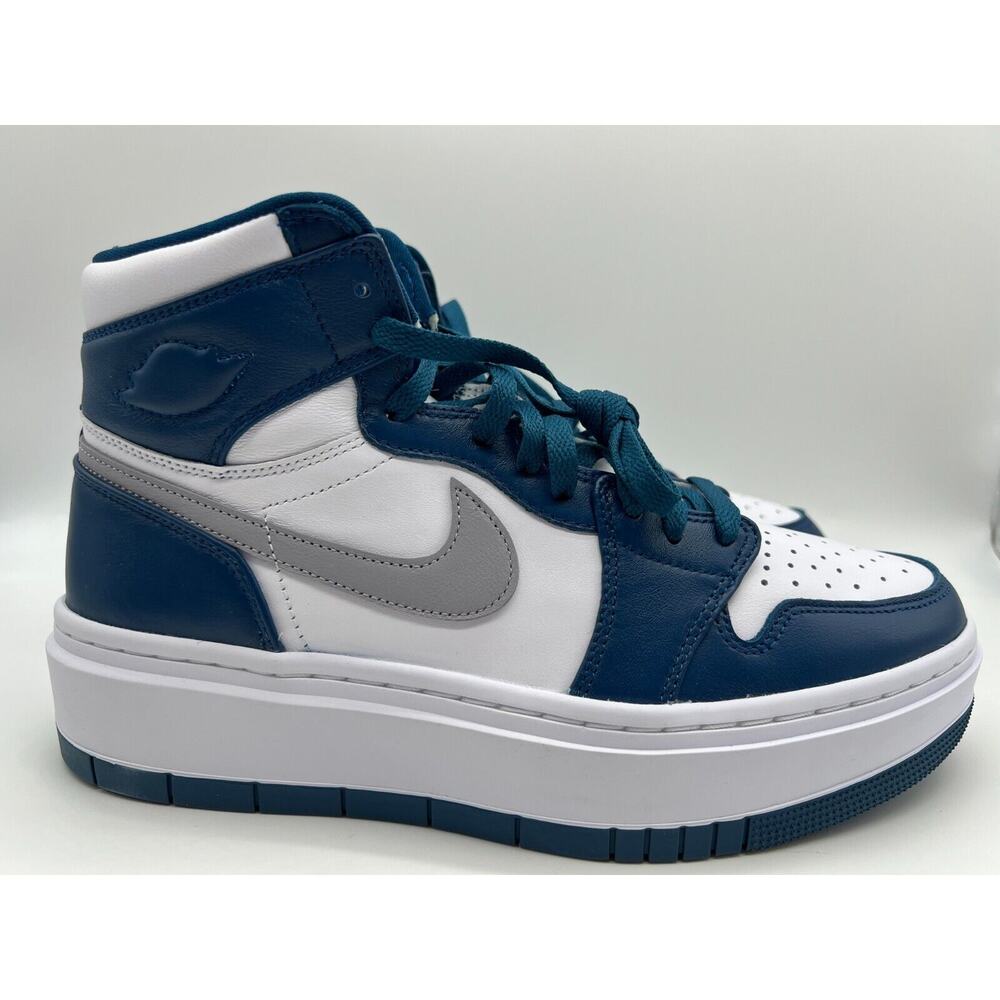 Nike Women's Blue and White High-Top Sneakers